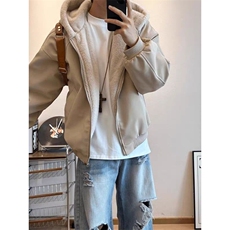 网图美式连帽座山雕皮衣外套加绒毛领棉衣夹克A025-SY1656-P99，男装夹克，电商A025