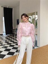 提花衬衫，女装衬衫，YCJ