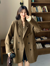 【现货】条纹羊毛西装外套P180-K268，女装西装，浙宝128A