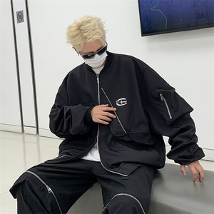 美式街头设计感棒球服外套男秋季潮外套 W185 P60图片