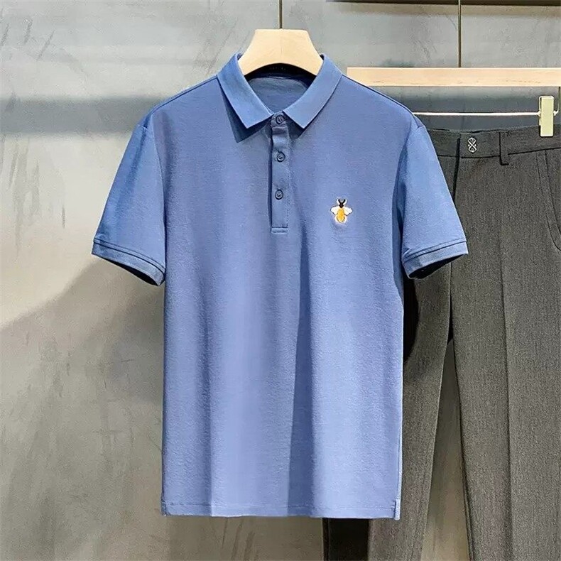 1506-1/TGP70081彩色小蜜蜂刺绣Polo/P39纯色刺绣polo男士短袖T恤,男装T恤,星座1506-1