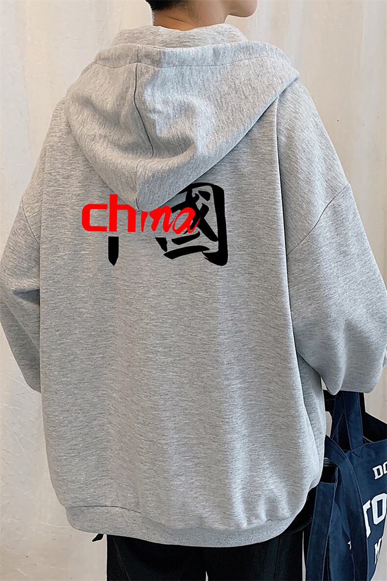 KS21189-P38加绒-P43连帽开衫卫衣男运动外套大码班服,男装卫衣,电商A040