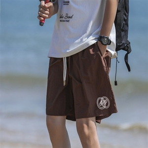 休闲短裤男士韩版潮流印花帅宽松2024夏季新款ins五分裤K5426-P29图片