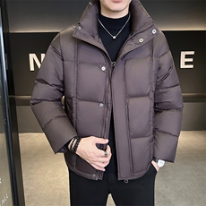 新款男士小立领羽绒服夹克加厚防寒309B-3-81068-P235，男装夹克，星座1409-3