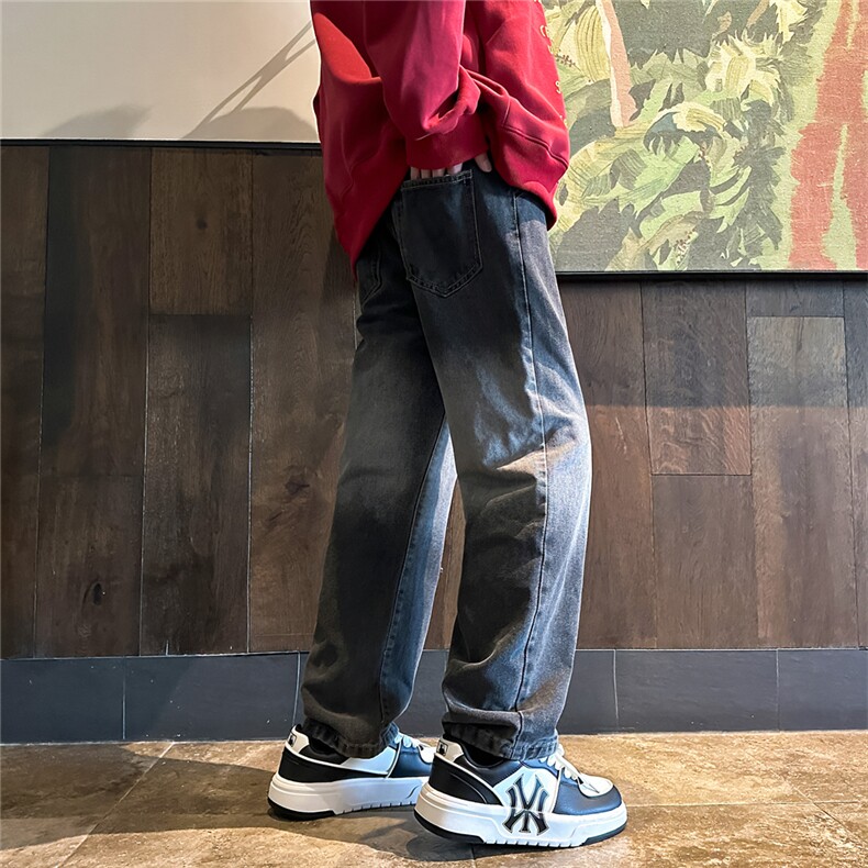 K1222-p35-控58oversizecleanfit牛仔裤褶皱直筒裤老爹裤长裤,男装牛仔裤,星座103A-1