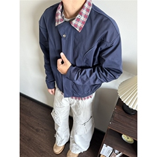 原宿新款百搭拼色厚款立领冲锋衣ins流行潮流文艺日系简约时尚，男装夹克，星座506A