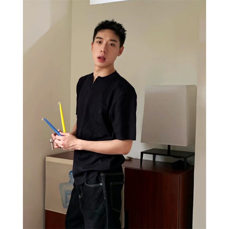 亨利领冰丝T恤索罗那天丝短袖T2056-特p38,男装T恤,星座1212