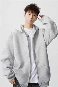 3XL-S 基础百搭拉链开衫卫衣男休闲外套小心机 WY45-P58 400g图片