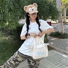 万针全刺绣解构设计260克重磅双纱纯棉高品质美式高街短袖T恤特35，男装T恤，电商A486-1