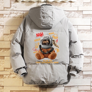 控128加绒面包服男大码羊羔毛衣男MY16281-P100图片