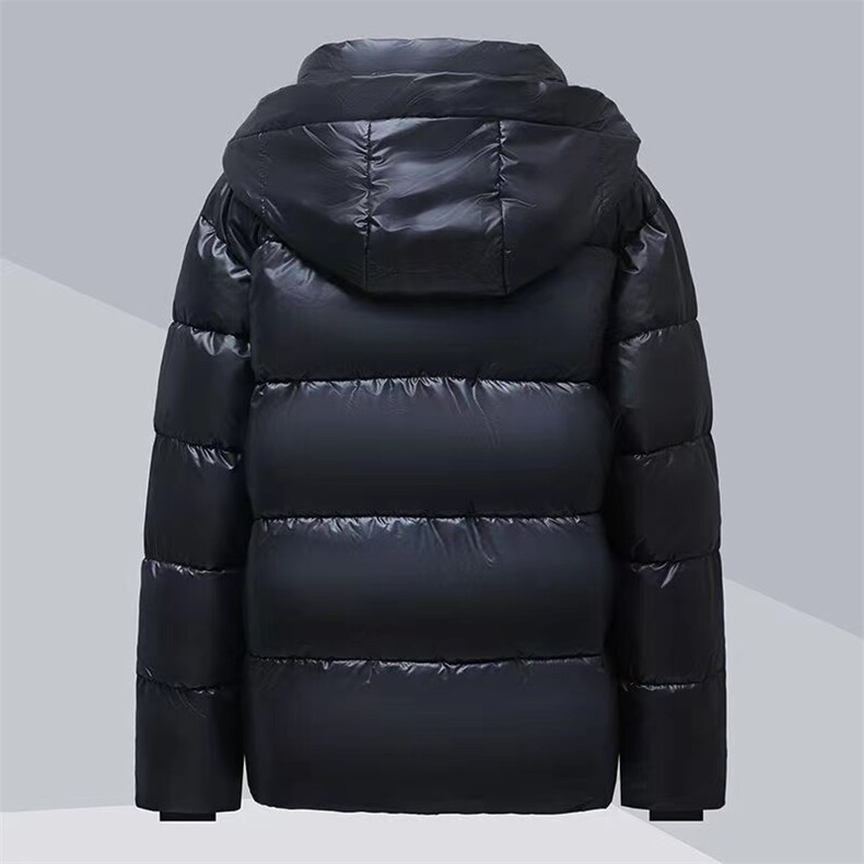 黑金羽绒棉服男女连帽冬季新款高端上衣反季加厚情侣抗寒外套,男装棉衣,星座1511
