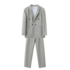 浅灰色套装