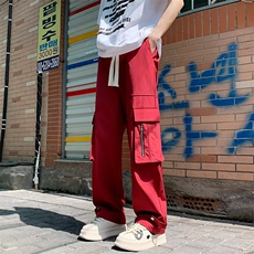 抖音质量休闲裤男士韩版潮流高街口袋2024夏季新款长裤K5161-P59，男装休闲裤，星座412-2
