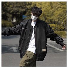 日系美式飞行员夹克男春秋季宽松工装棒球服潮牌ins百搭JK61-P68，男装夹克，星座1109-3