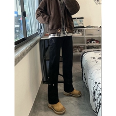 B221美式ins高街暗黑小众个性铆钉小脚牛仔裤LK23142-P65控88，男装牛仔裤，电商B221