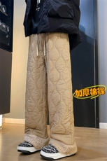 哈尔滨防寒裤子男女款加厚东北零下40度葫芦格棉裤直筒情侣雪地裤，男装休闲裤，电商A001