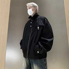 设计感小众hiphop高街外套港风男ins潮牌高级感炸街夹克，男装夹克，星座410-7