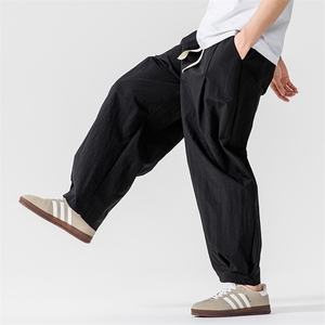 夏季新款大码日系港风工装宽松休闲直筒阔腿裤美式轻薄K311/P55