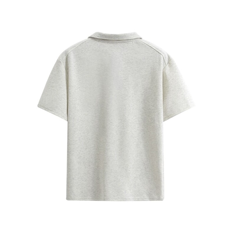 夏季新款港风日系美式半拉链翻领短袖T恤男潮XZ213-TX19-P35控58,男装T恤,星座213