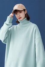 @中性风冬新款2021毛衣高领纯色针织衫上衣A125-C013-P65女类,男装针织衫/毛衣,电商A125