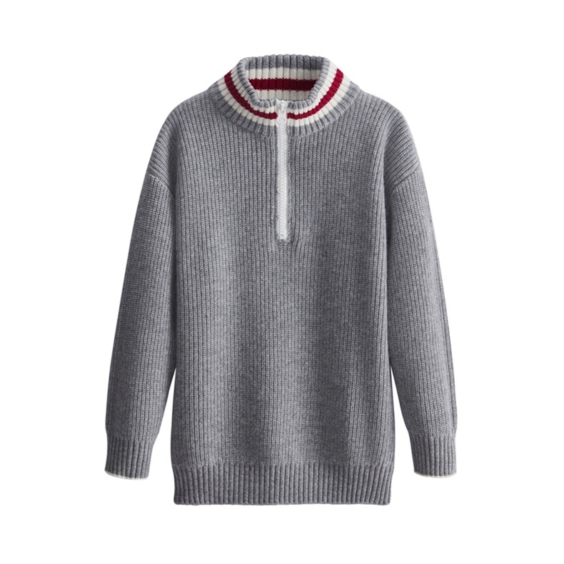 秋冬时尚百搭通勤简约休闲儿童羊绒衫，童装儿童羊绒衫，江帆羊绒