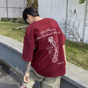 230g重磅纯棉! 夏季短袖t恤男半袖男XT450-P25图片