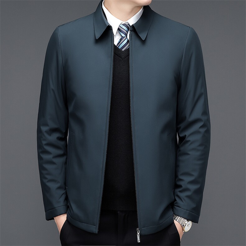 V3632钱塘2020-3商务休闲简约冬季厚款中年男士夹克外套P125,男装夹克,钱塘207-3