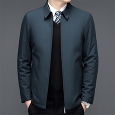 V3632钱塘2020-3商务休闲简约冬季厚款中年男士夹克外套P125，男装夹克，钱塘207-3
