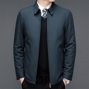 V3632钱塘2020-3商务休闲简约冬季厚款中年男士夹克外套P125图片