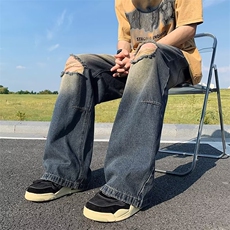 青春流行ins男直筒水洗牛仔裤N633P40，男装牛仔裤，星座1116-2