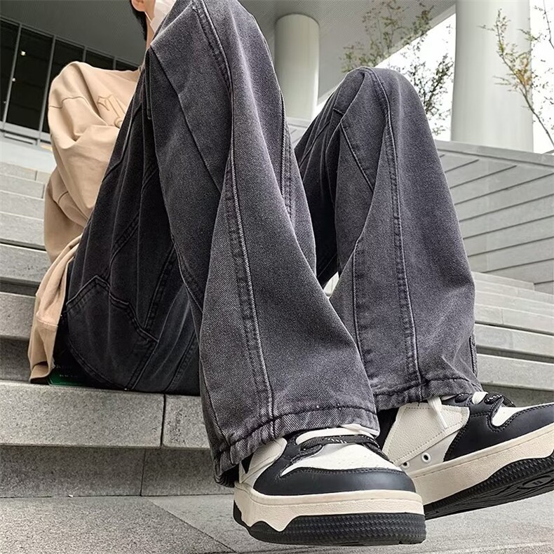 美式牛仔裤男春秋新款休闲直筒裤NC917P40,男装牛仔裤,星座1116-2
