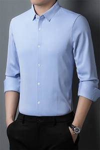 CA10102011钱塘2020-2冬季厚款商务休闲中年男士厚款衬衣P77图片