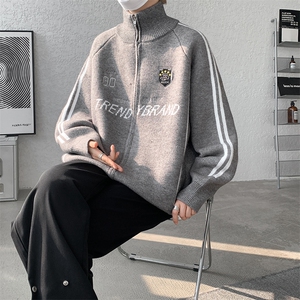 8XL-M超大码毛衣棒球服外套男针织衫开衫赛车夹克男MY1220-P118图片