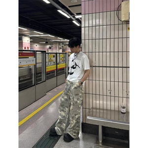 【有货】美式复古迷彩裤男款春秋潮牌痞帅炸街裤子B0013LL-特P60图片