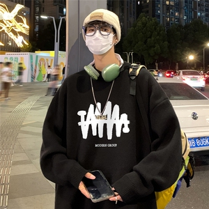 港风 23新款冬季时尚百搭宽松字母印花毛衣TPM6849特批P40控68图片