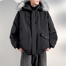 座山雕毛领派克棉服男冬季工装棉衣情侣外套M060-P110迷彩P115，男装棉衣，星座308B-2