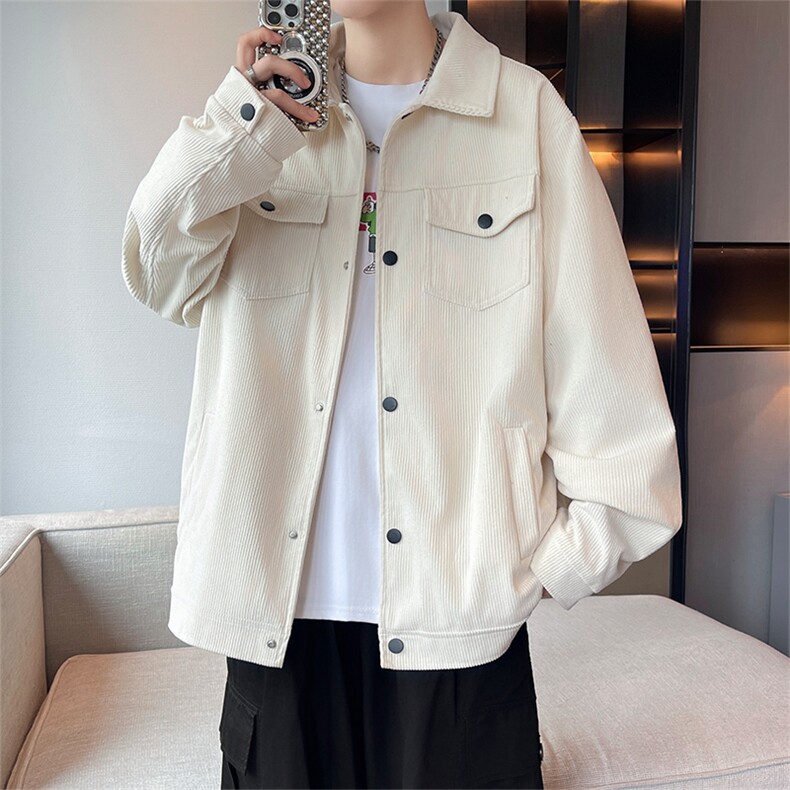 休闲夹克男士春秋季简约常规长袖青少年方领潮流新款JK2530P75,男装夹克,星座102B-1