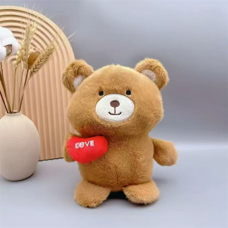 8寸超萌超可爱的爱心小熊，侠姐毛绒玩具厂