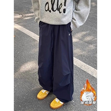 美式男女秋冬季加绒加厚潮牌宽松休闲褶皱阔腿裤SG26P36，男装卫衣，星座1112-1