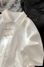 量大优供视频新风龙纹冰丝短袖衬衫男CP50-特p38，男装衬衫，电商B371