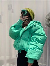 带帽短款羽绒服，女装羽绒服，Queena PHoebe