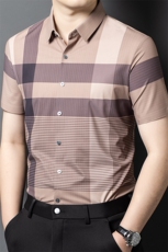 R-GS59975夏季新款男士格子短袖衬衣百搭衬衫商务男装，男装T恤，电商B360
