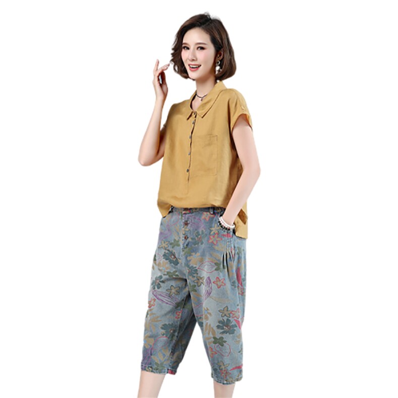 2021年夏季纯色通勤立领套头无袖口袋排多扣时尚两件套,女装套装/套裙,叶笙衣