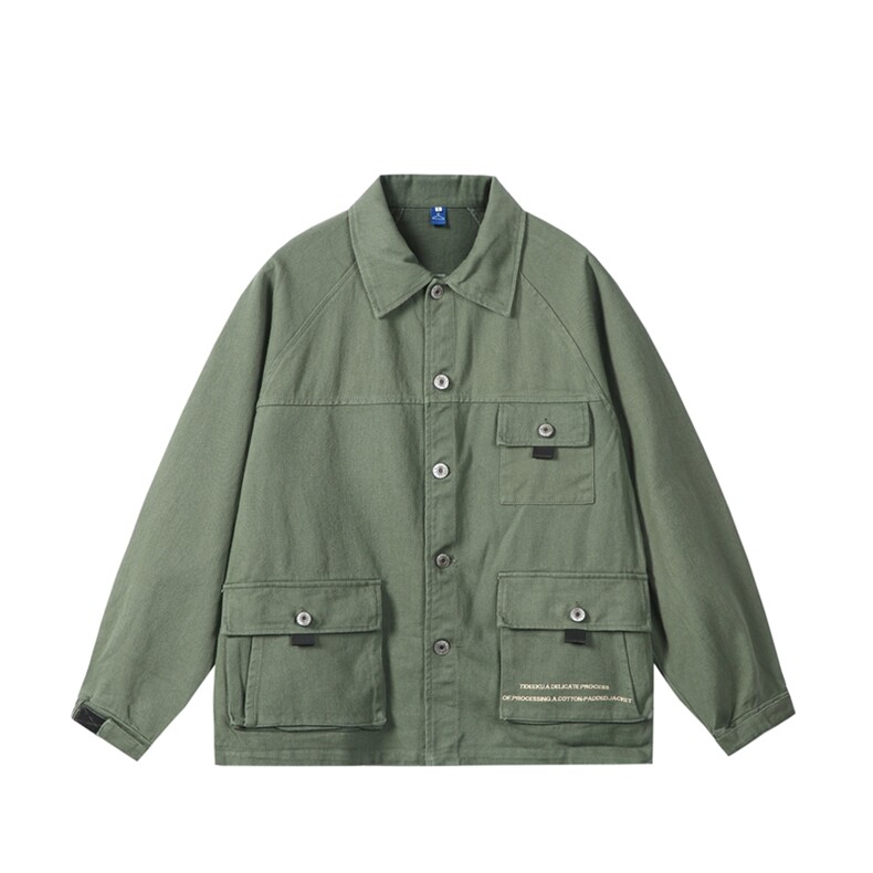 24新款字母刺绣工装宽松韩版水洗牛仔夹克JK52/P95，男装夹克，星座202-1