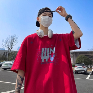 可设48小时发货 支持抖音得物来样二开230克重磅美式短袖t恤MT355图片