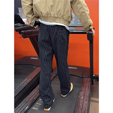 扎染格子裤男春季潮牌慵懒风长裤宽松直筒休闲裤子新款LKK700-P42，男装休闲裤，星座1008