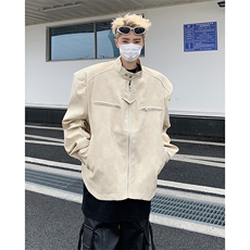 秋季美式复古高级感夹克ins男女士休闲痞帅立领机能外套85422-p75，男装夹克，星座1008