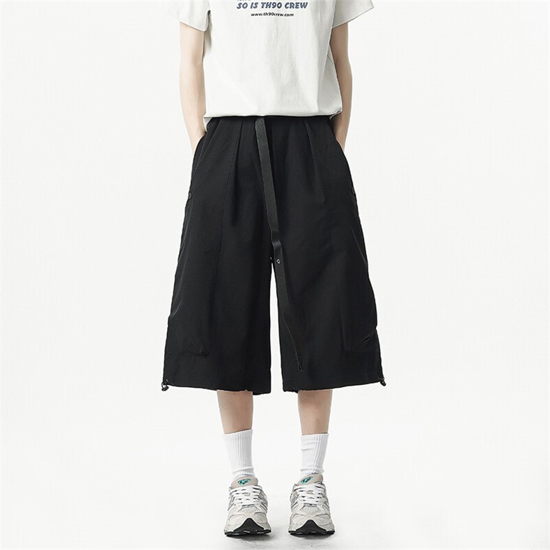 港风七分裤多口袋休闲裤短裤工装裤A014-DY25265-P50控68图片