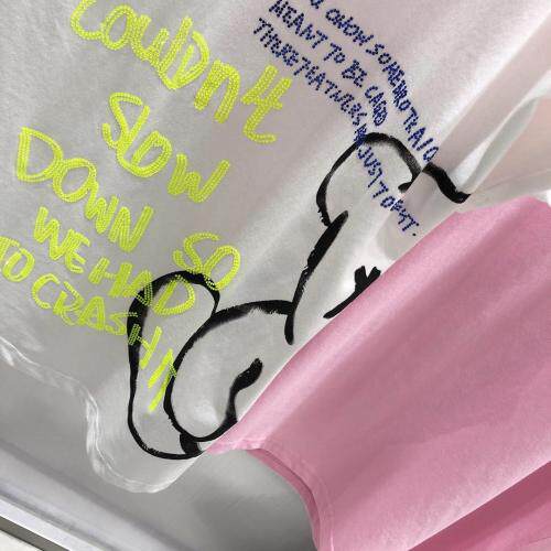 重工钉珠印花T恤，女装T恤，G55