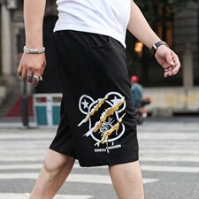 大码短裤男新款加肥加大夏季休闲短裤胖子大号个性五分裤589款，男装休闲裤，星座802